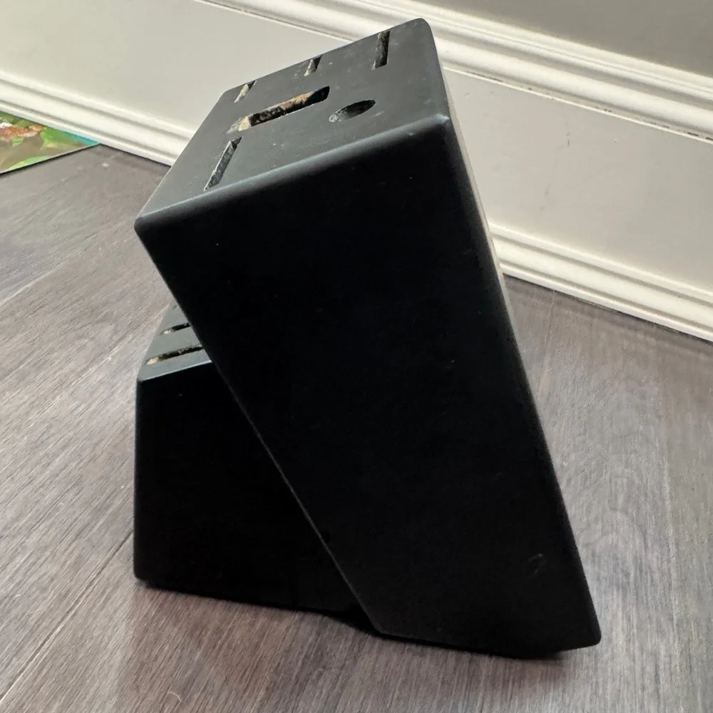 Cuisinart Black Knife Block Holder for Kitchen Knives & Utensils